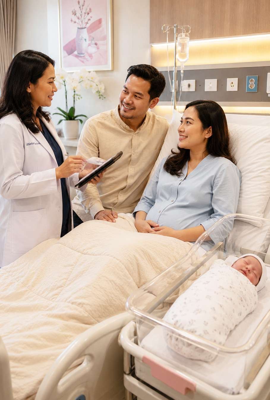 Pendampingan tenaga medis untuk ibu dan keluarga